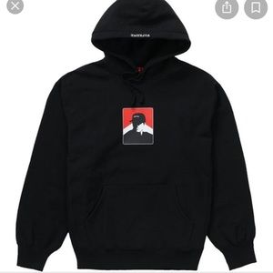 GENUINE Supreme portrait hoodie - black